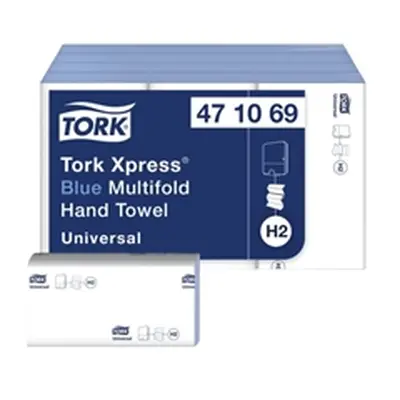 Tork Xpress Multifold Hand Towel H2 Blue 3000 Sheets