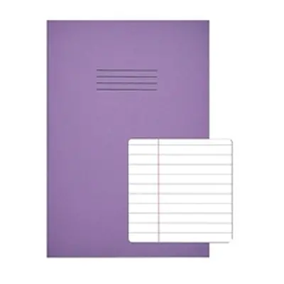 Rhino Exercise Book 8mm Ruled 80 Pages A4 Purple (Pack of 50) VC48471