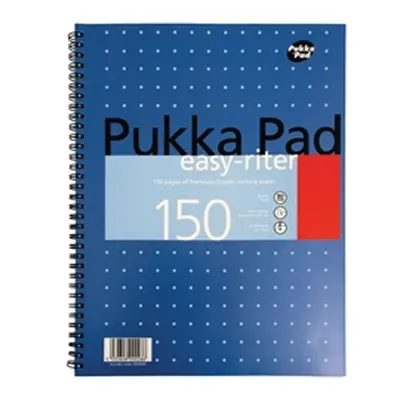 Pukka Pad Ruled Metallic Wirebound Easy-Riter Notepad A4 White (3 Pk)