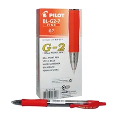 Pilot G207 Gel Ink Retractable Rollerball Pen Medium Red (12 - G2 RED