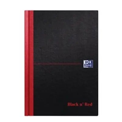 Black n' Red Casebound Hardback Notebook 192 Pages A5 (5 Pack)