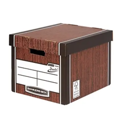 Bankers Box Premium Tall Box Woodgrain (5 Pack) 7260520