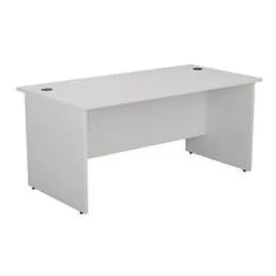 Mezzo Panel 1200 Rectangular Panel Workstation - White - PAN1280RECWH