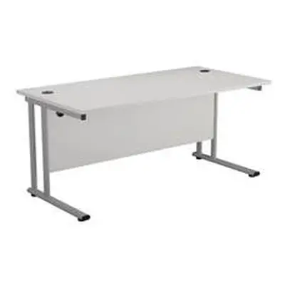 Allegro 1200 X 800 Rectangular Cantilever Workstation White/Silver