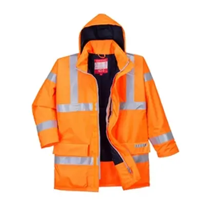 Bizflame Rain Hi-Vis Antistatic FR Jacket (Orange)