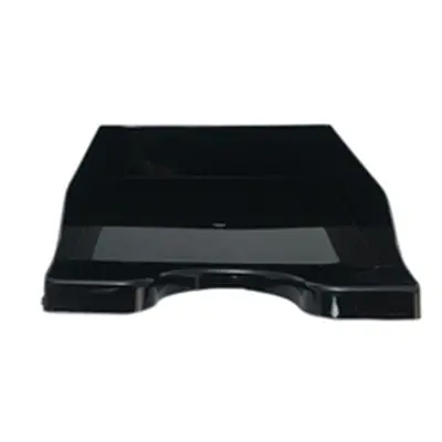 Deflecto SteriTouch Stacking Letter Tray Black CP130STBLK