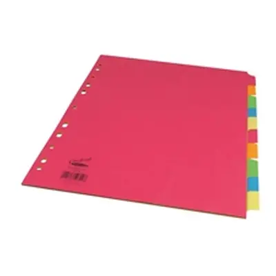 Concord 10-Part Subject Dividers Extra Wide Bright A4 - 52299