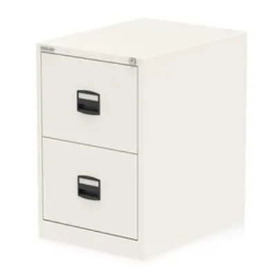 Qube by Bisley 2 Drawer Filing Cabinet White