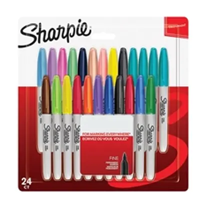 Sharpie Marker Fine Assorted (24 Pack)