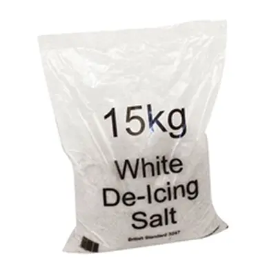 White Winter De-Icing Salt 15kg Bag (Pack of 72) 314265