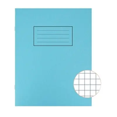 Silvine Exercise Book 229 x 178mm 7mm Squares Blue (10 Pack)