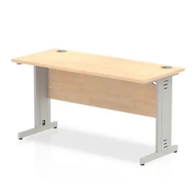 Impulse 1400/600 Rectangle Silver Cable Managed Leg Desk - MI002503