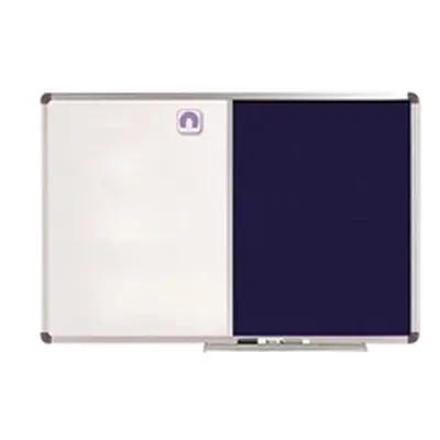 Nobo Classic Combi Blue Felt/Steel noticeboard, 1200 x 900mm