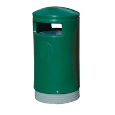 Outdoor Hooded Top Bin 75 Litre Green