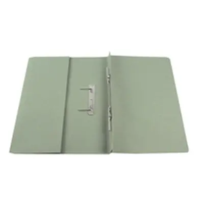 Q-Connect Transfer Pocket File 38mm Capacity Foolscap Green (Pack 25)