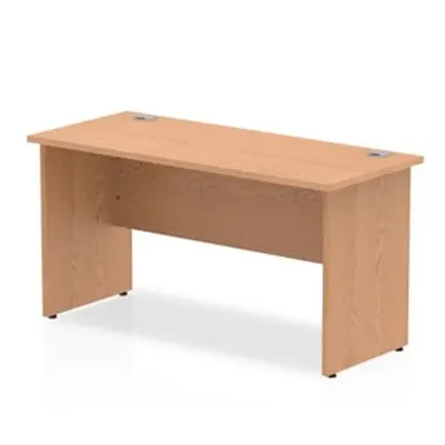 Impulse 1400/600 Rectangle Panel End Leg Desk Oak - MI002699