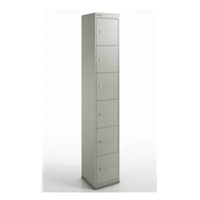 Qube by Bisley Locker 6 Door 1800mm High 457 Deep Goose Grey