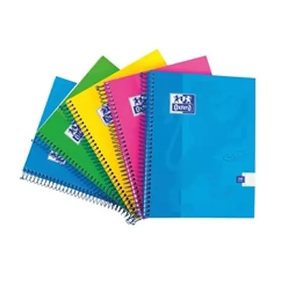 Oxford Touch Wirebound Hardback Notebook A4 Assorted (5 Pack)