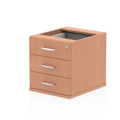 Impulse Fixed Pedestal 3 Drawer Beech - I001645