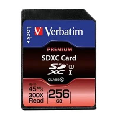 Verbatim SD SDXC (256GB) Memory Card Class 10 10MB/s - 44026