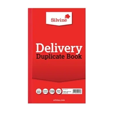 Silvine Duplicate Delivery Book 210x127mm (6 Pack) 613-T