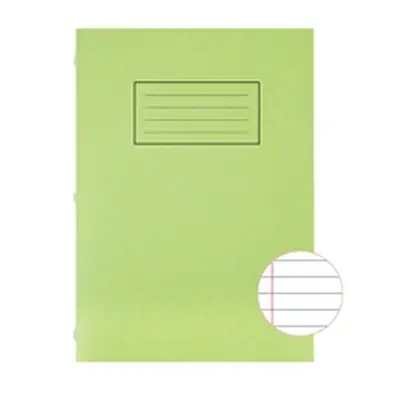 Silvine Exercise Book A4 Ruled with Margin Green (10 Pack) EX110