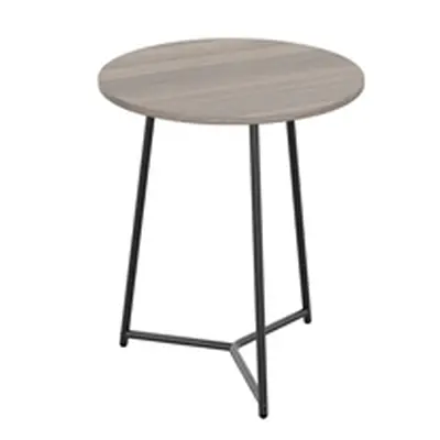 Trinity Table Mid 600Mm Grey Oak - Black