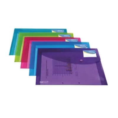 Rapesco ID Popper Wallet Translucent Assorted (5 Pack) 0700