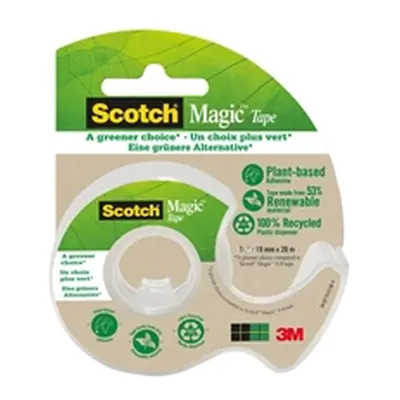 Scotch Magic Tape 19nmx20m Single Roll w/Recycled Dispenser 7100082821