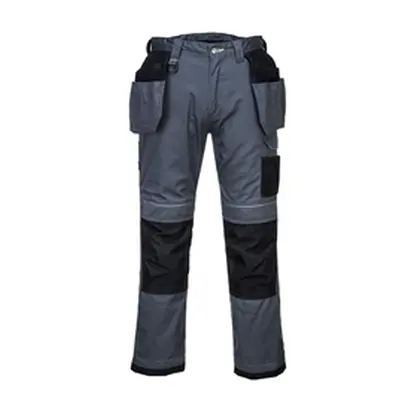 Mens PW3 Holster Work Trousers Grey & Bl