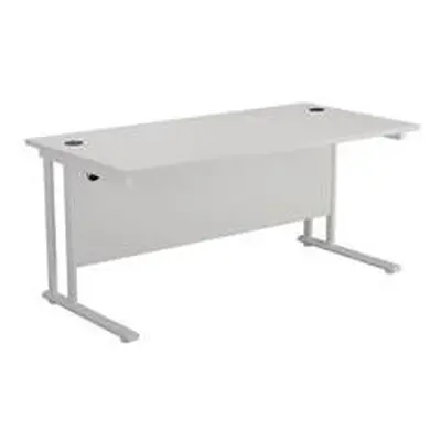 Allegro 1400 X 800 Rectangular Cantilever Workstation White/White