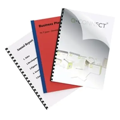 Q-Connect Clear A4 PVC Binding Covers 250 Micron Pk 100 - KF24011