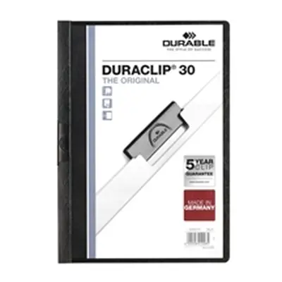 Durable Duraclip Folder PVC Clear Front 3mm [Pack 25] - 2200/01