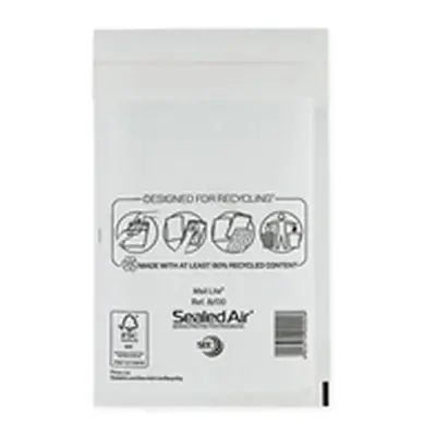 Mail Lite Bubble Postal Bag White B00-120x210 Pack of 100 101097839