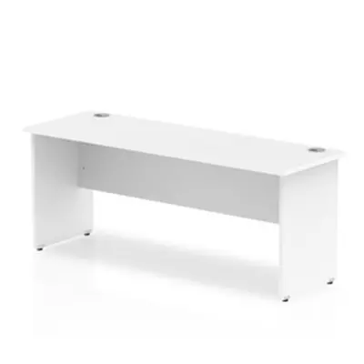 Impulse 1800/600 Rectangle Panel End Leg Desk White - MI002249