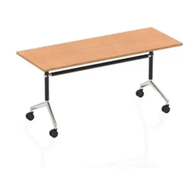 Impulse 1600 Flip Top Rectangular Table Oak - I000801