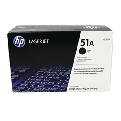 HP 51A Black Original LaserJet Toner Cartridge (Q7551A)