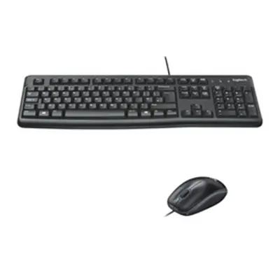 Logitech MK120 UK Desktop Wired USB Keyboard Low-profile - 920-002552