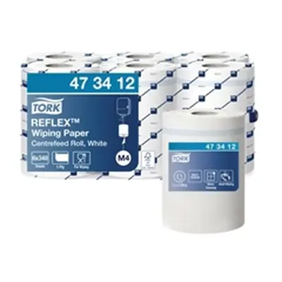 Tork Reflex M4 Centrefeed Wiping Paper 1-Ply 114m (6 Pack)