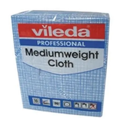 Vileda Medium Weight Cloth Blue (10 Pack) 106399