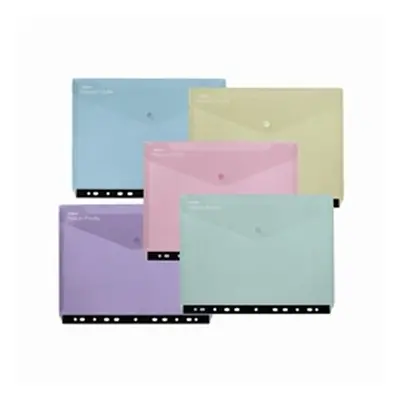 Reborn Polyfile Ring Binder Wallet Landscape Assorted (Pack of 5)