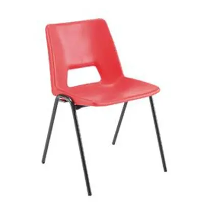 Jemini Polypropylene Stacking Red Chair - ECOPOLYRD