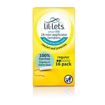 Lil-Lets Non-Applicator Tampons Regular x16 (Pack of 6) 8210478P