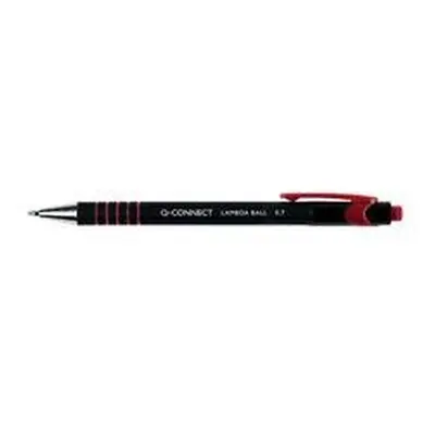 Q-Connect Lamda Ballpoint Pen Medium Red (Pack of 12) Ref KF00671