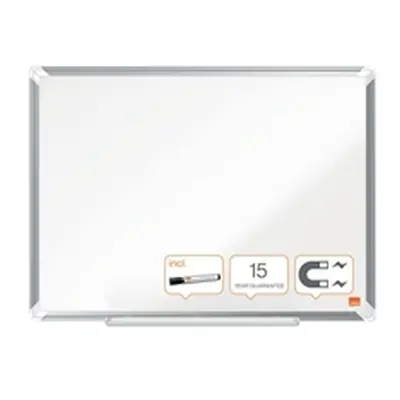 Nobo Premium Plus Steel Magnetic Whiteboard 900x600mm