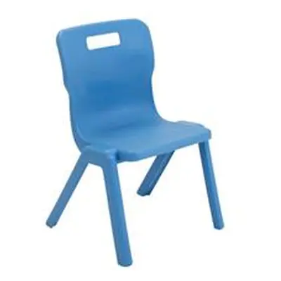 Titan One Piece Chair Size 3 - 350mm Seat Height - Sky Blue - T3-CB