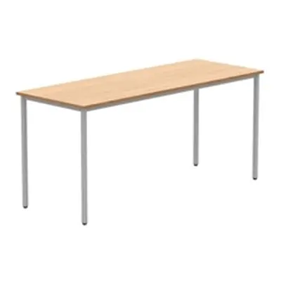 Office Rectangular Multi-Use Table 1600X600 Norwegian Beech/Silver