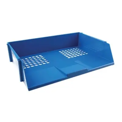 Q-Connect Wide Entry Letter Tray Blue Ref KF21689