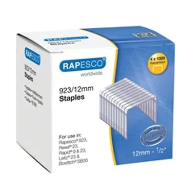 Rapesco 923/12mm Staples (4000 Pack)