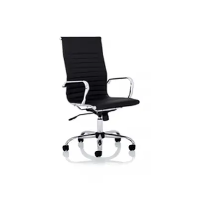 Nola High Back Black Bonded Leather Executive Chair - OP000226